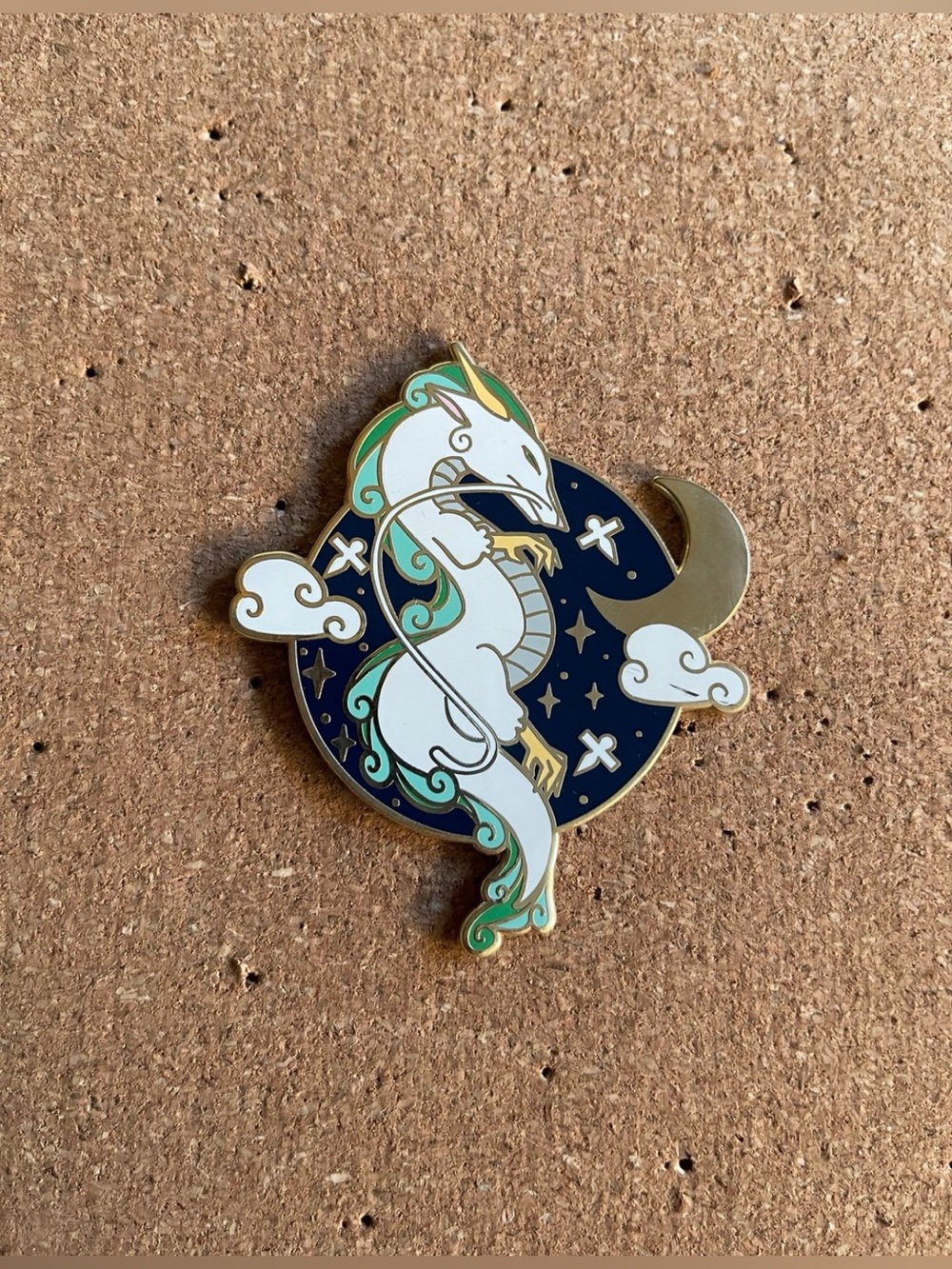 Dear Kisaragi - Large Studio Ghibli Spirited Away Haku Dragon Enamel Pin